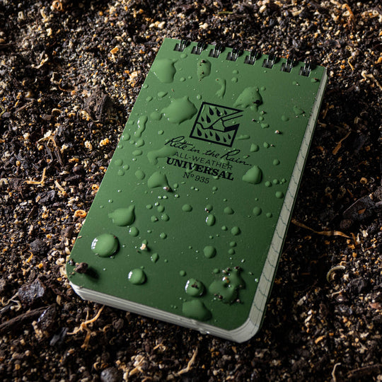 Rite in the Rain 3" x 5" Top Spiral Notebook - Green