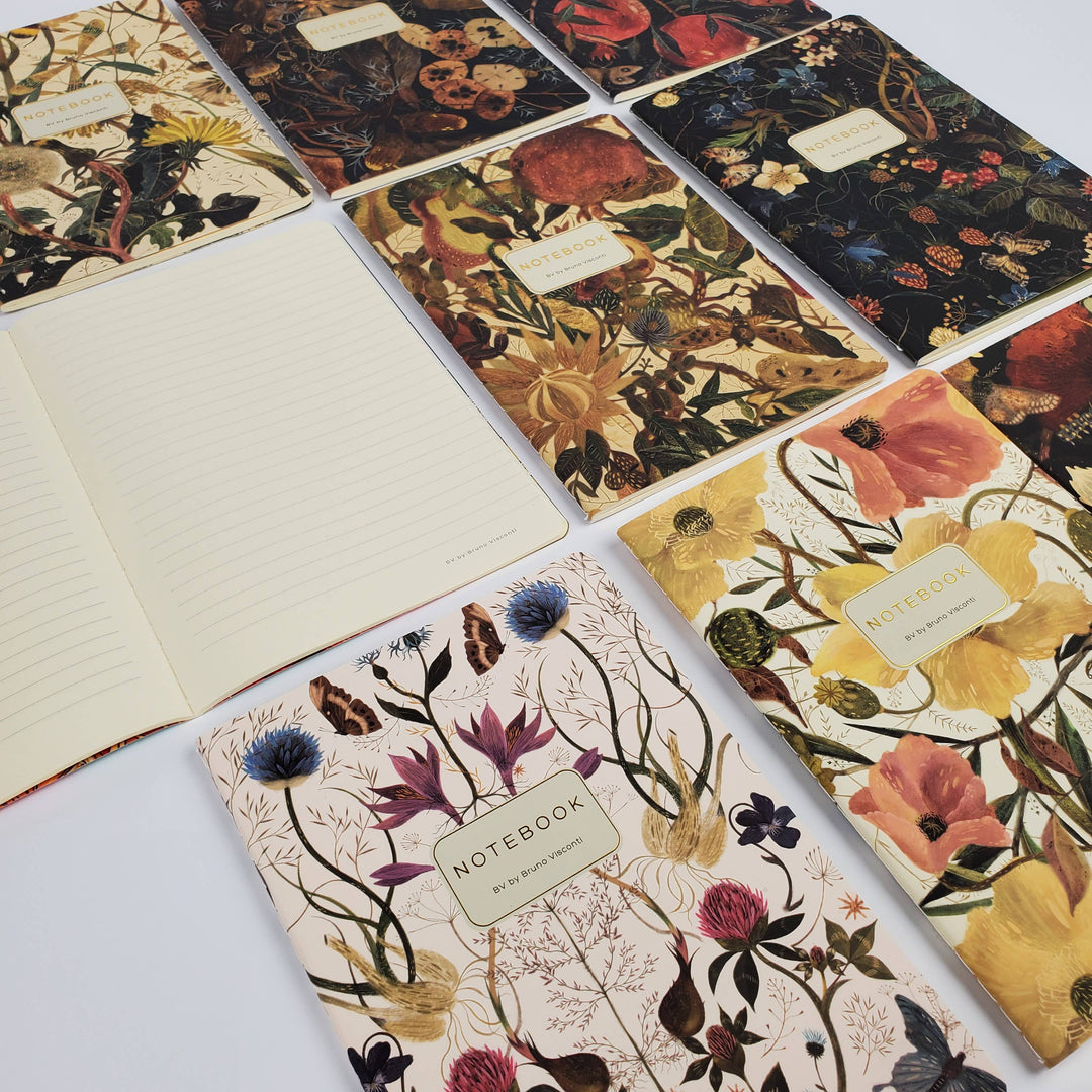 Bruno Visconti-Symmetrical Flora Notebook