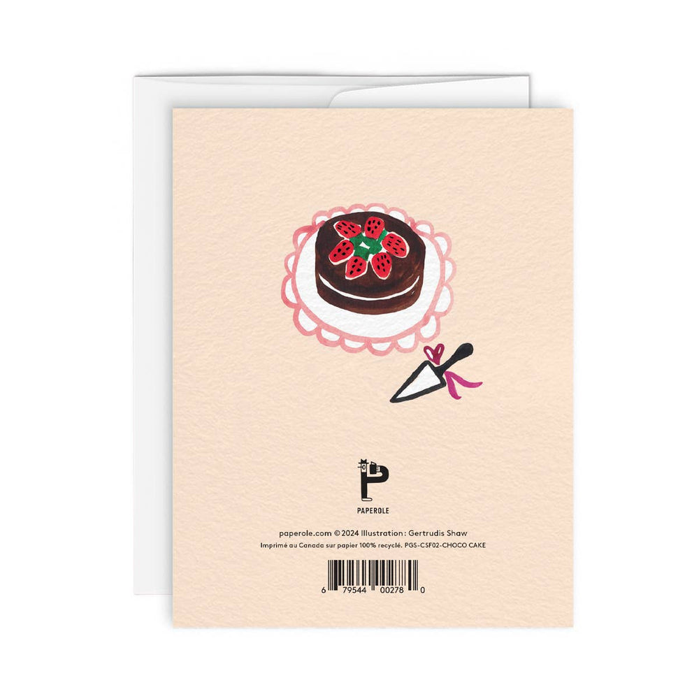 CHOCO CAKE — Greeting Card
