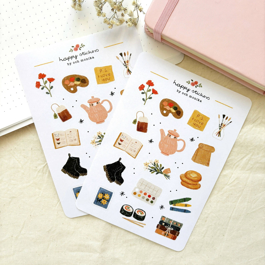 Bits And Pieces - Planner &amp; Journal Stickers |A6 Matte Paper