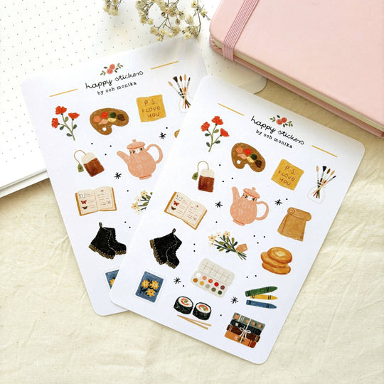 Bits And Pieces - Planner &amp; Journal Stickers |A6 Matte Paper