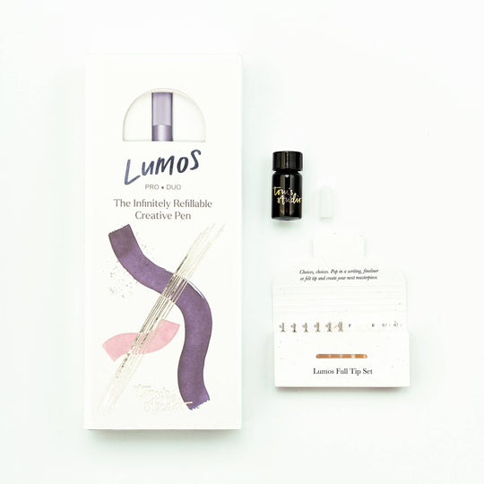 Lumos Pro - Refillable Multi-Tip Pen: Midnight / Duo Tip