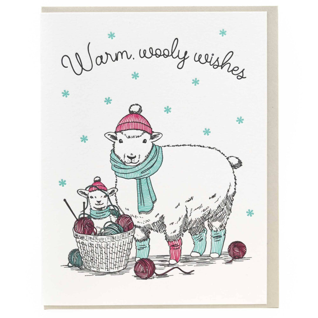Card: Warm Wooly Wishes: Single Card