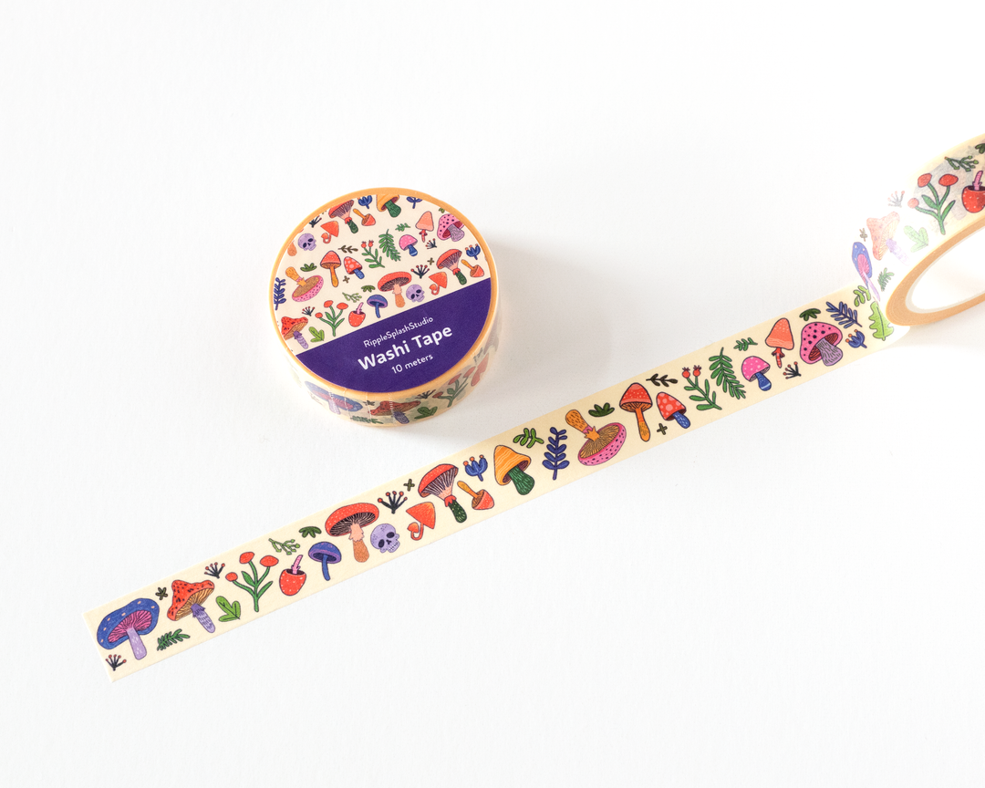 Mushroom Pattern Washi Tape