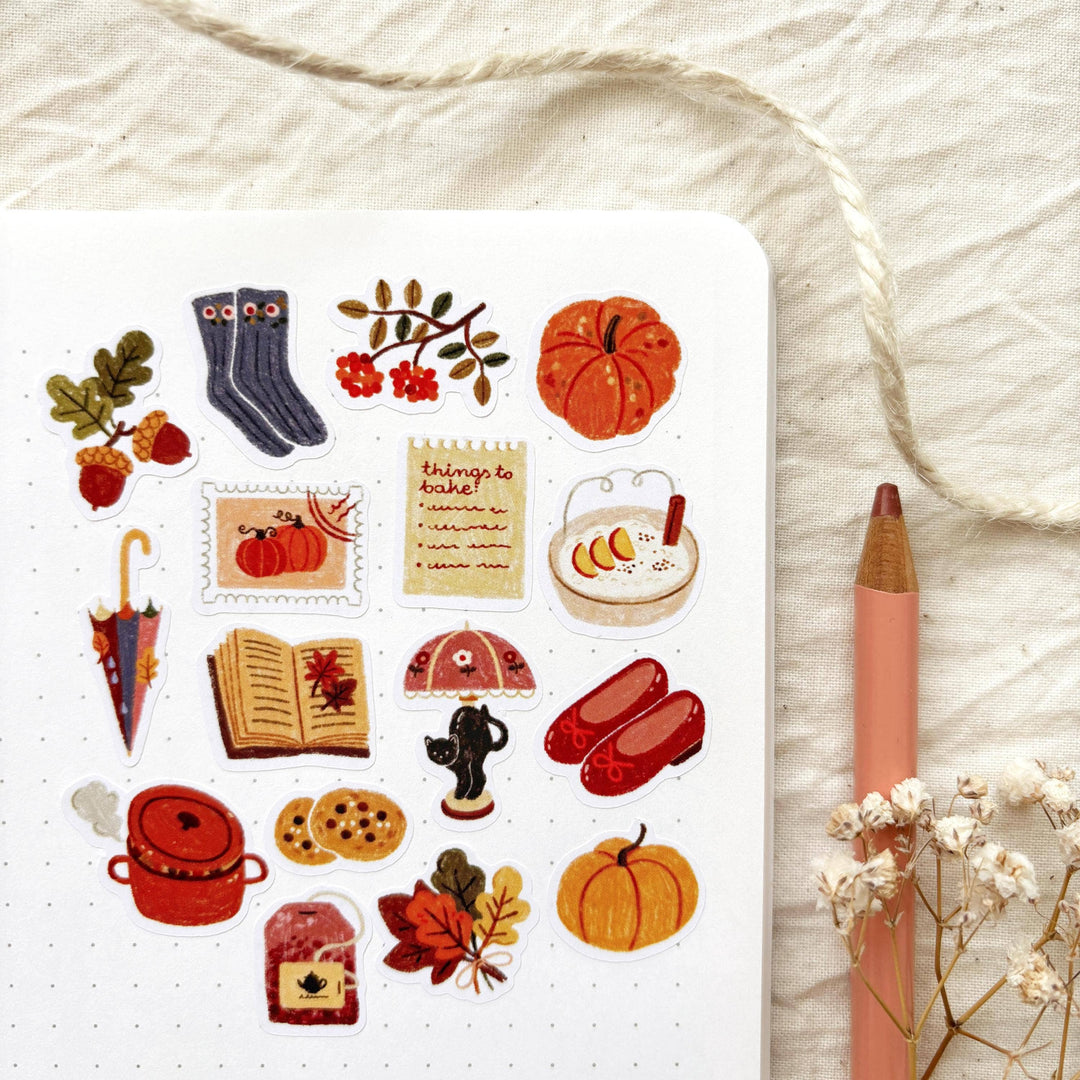 Hello Autumn - Sticker Sheet | Fall Planner Accessory