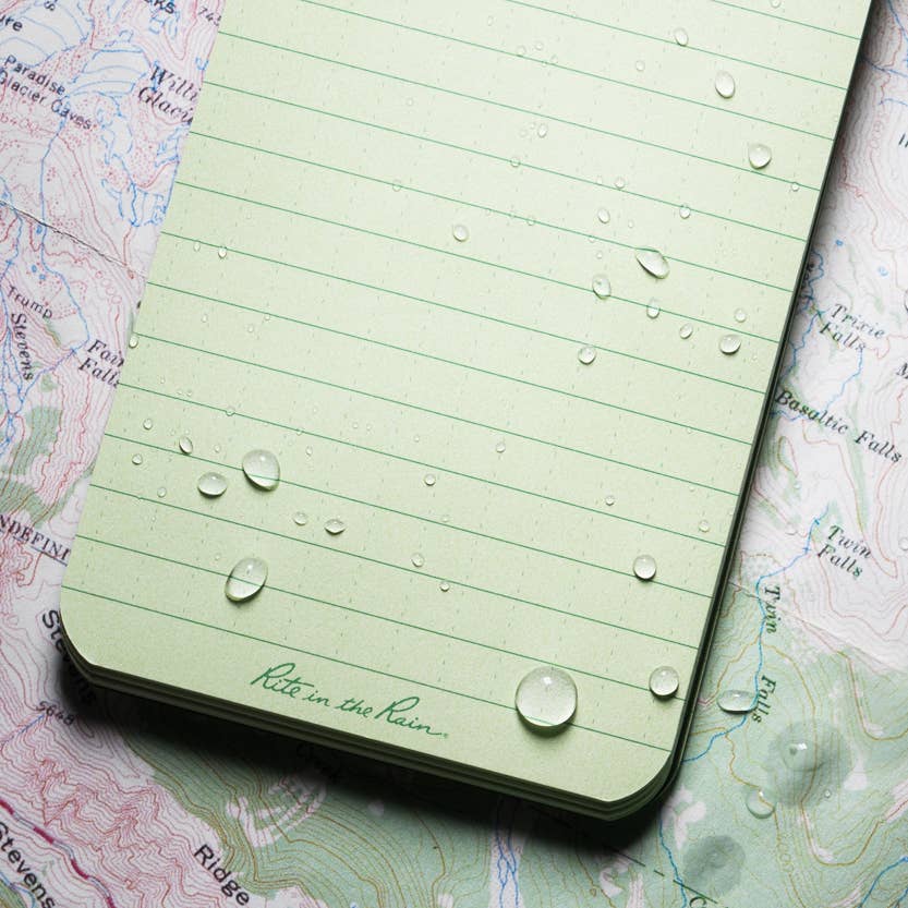 Rite in the Rain 3" x 5" Top Spiral Notebook - Green