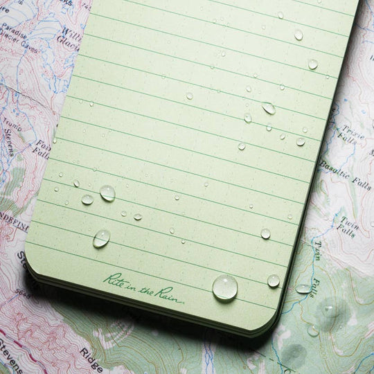 Rite in the Rain 3" x 5" Top Spiral Notebook - Green