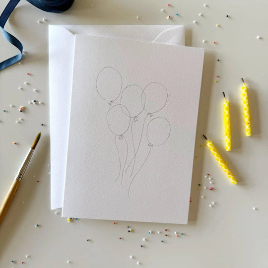 Celebrate paintable watercolor notecard set