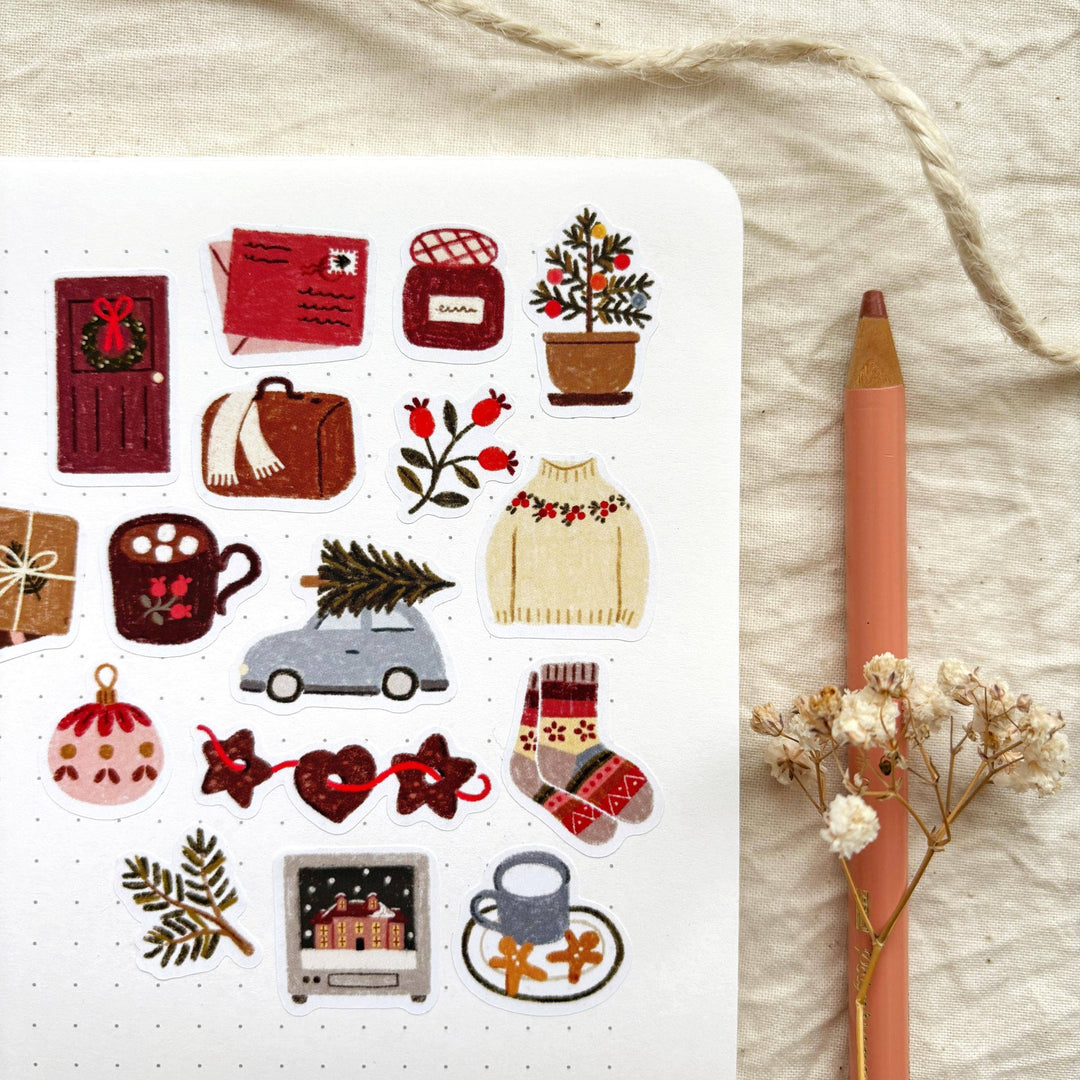 Coming Home For Christmas - Sticker Sheet | Winter Gift