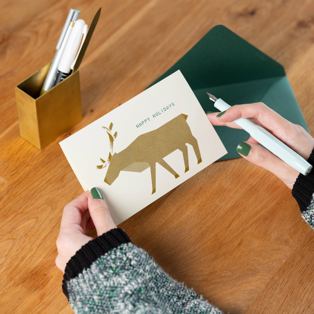 Holiday Card | All Is Calm: Reindeer