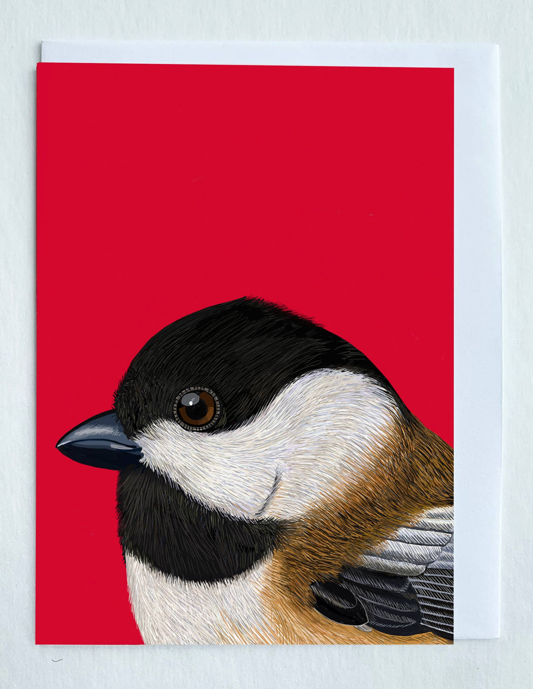 Black-Capped Chickadee Bird Portrait Greeting Card