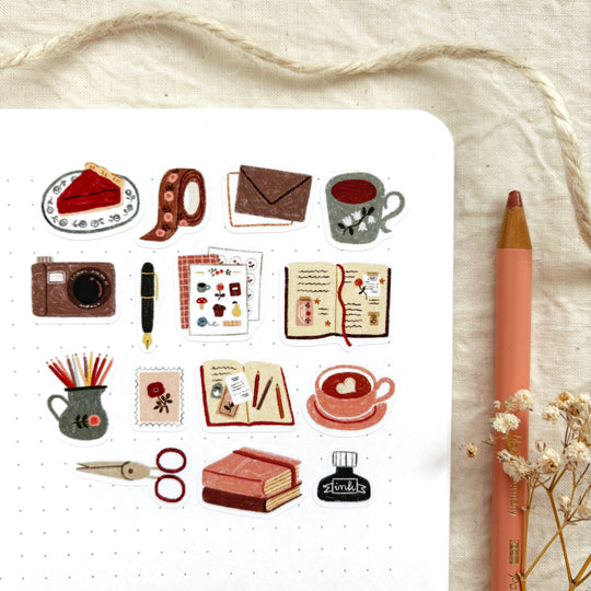 Cozy Journaling - Planner &amp; Journal Stickers |A6 Matte Paper