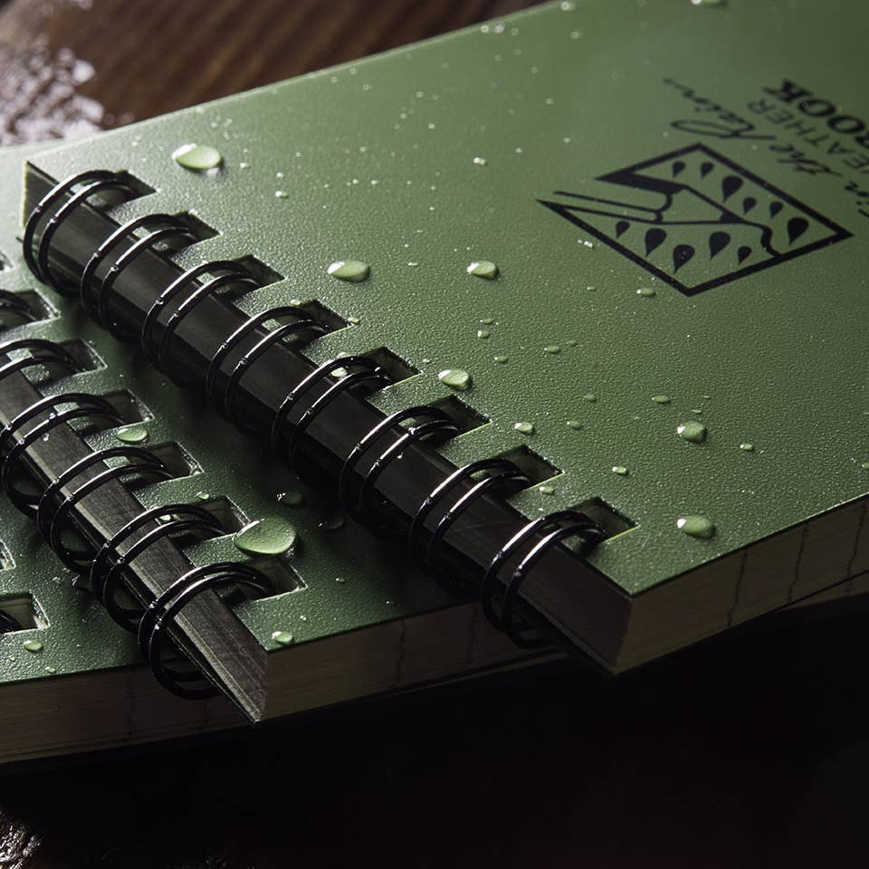 Rite in the Rain 3" x 5" Top Spiral Notebook - Green