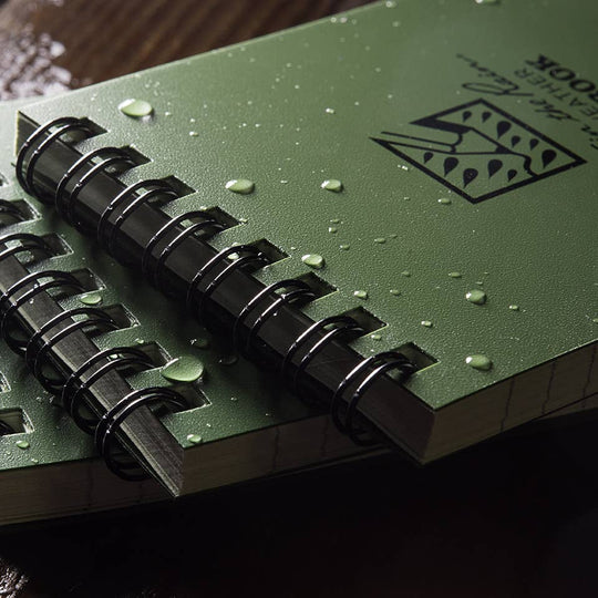Rite in the Rain 3" x 5" Top Spiral Notebook - Green