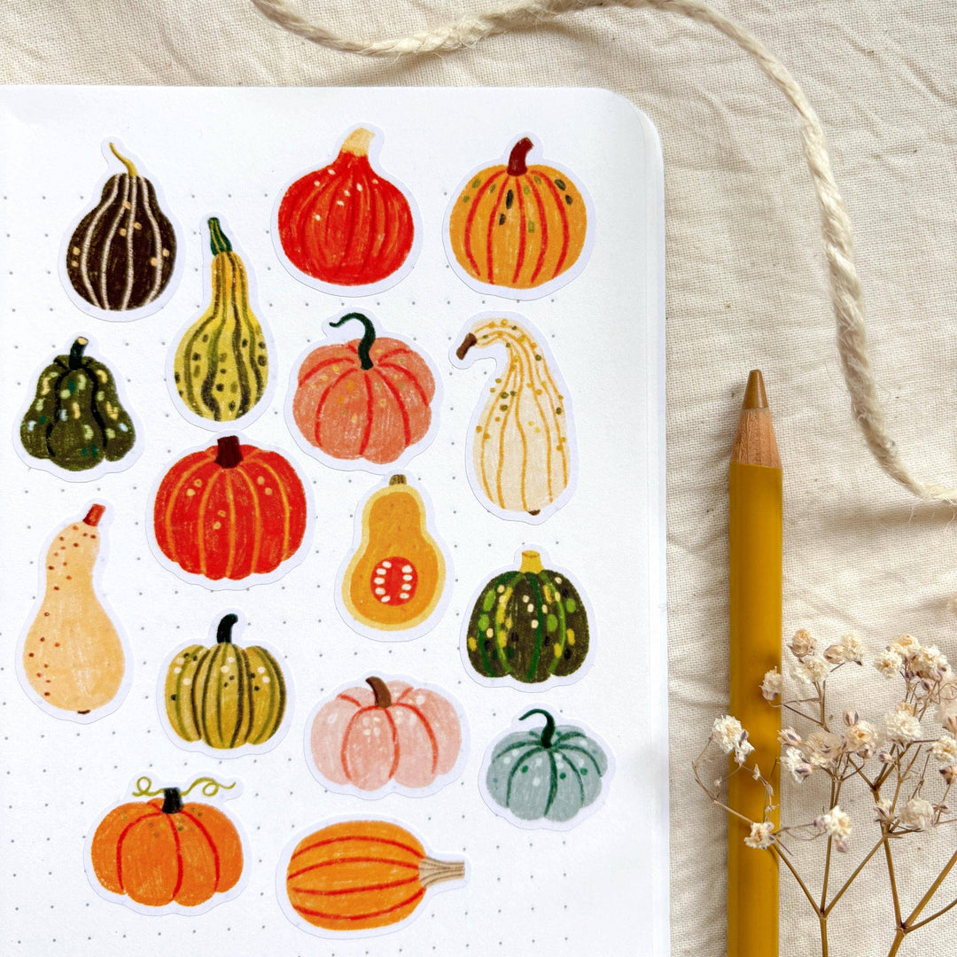 Pumpkins - Sticker Sheet | Fall Decor Planner Gift