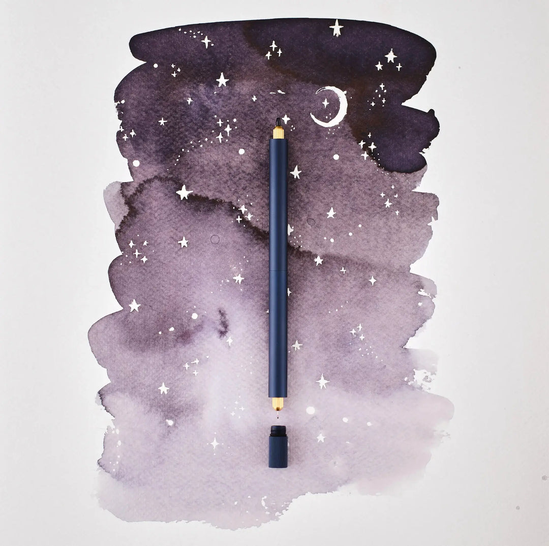 Lumos Pro - Refillable Multi-Tip Pen: Midnight / Duo Tip