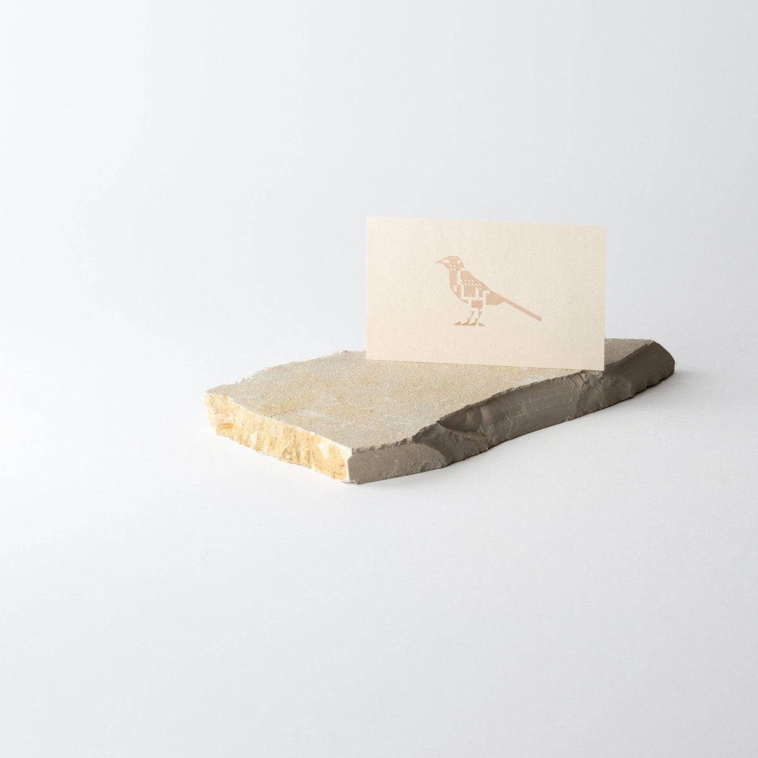 Pink-gold Foil Card | Birds Are Dinosaurs: Wagtail