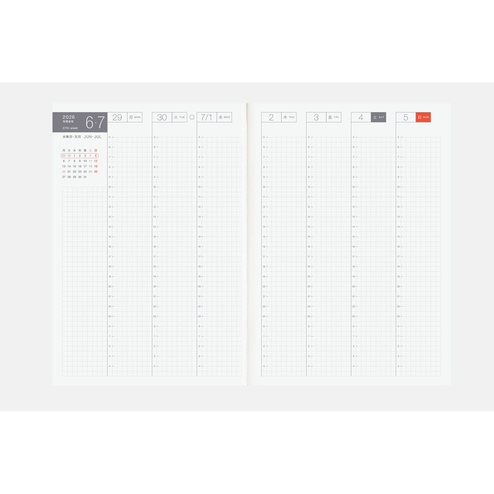 Hobonichi Techo 2026 Japanese Cousin Book April Start- A5 Size