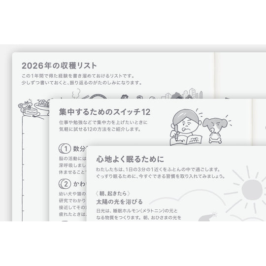 Hobonichi Techo 2026 Japanese Cousin Book April Start- A6 Size