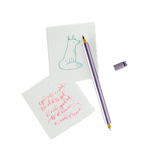 Lumos Pro - Refillable Multi-Tip Pen: Lilac / Duo Tip