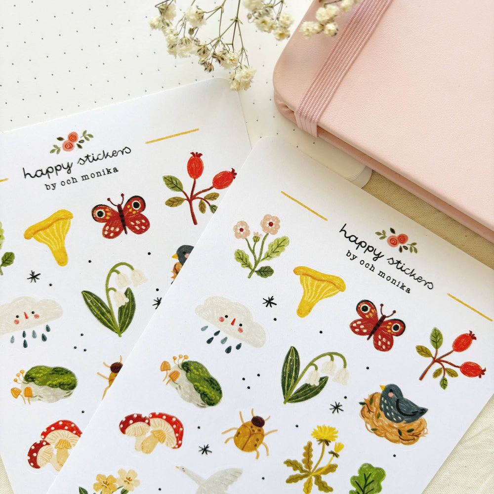 Nature - Planner & Journal Stickers | A6 Matte Paper
