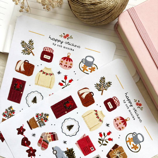 Coming Home For Christmas - Sticker Sheet | Winter Gift