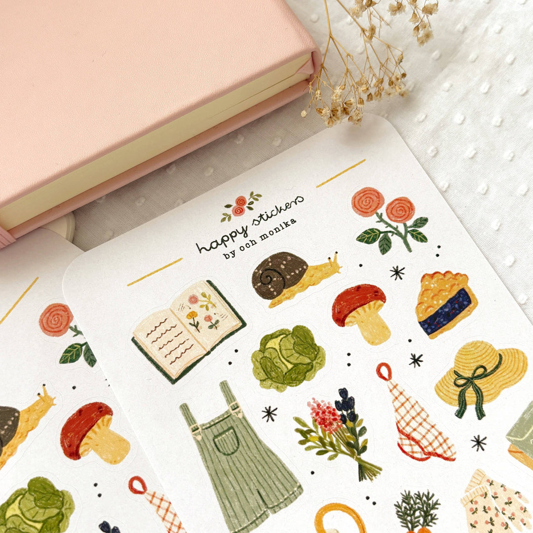 In The Garden - Planner &amp; Journal Stickers | A6 Matte Paper