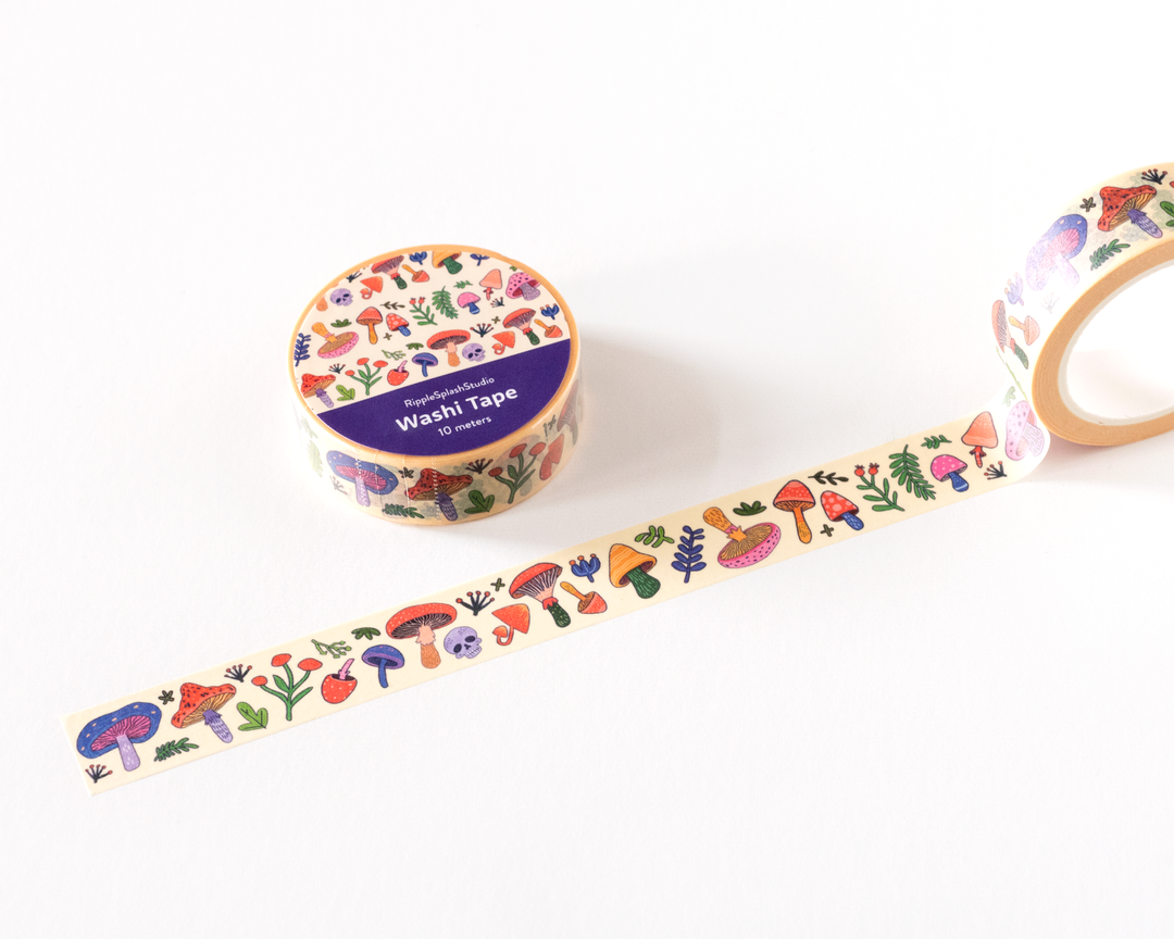 Mushroom Pattern Washi Tape