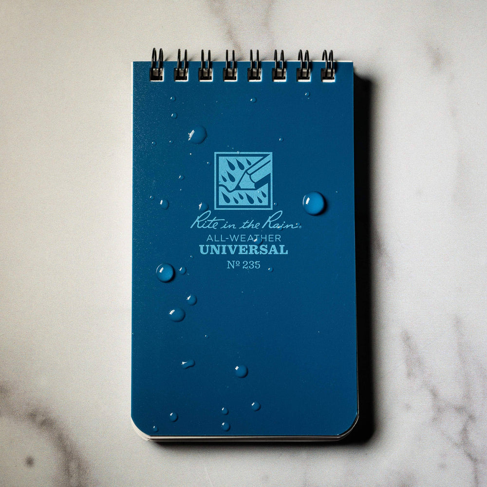 Rite in the Rain 3" x 5" Top Spiral Notebook - Blue
