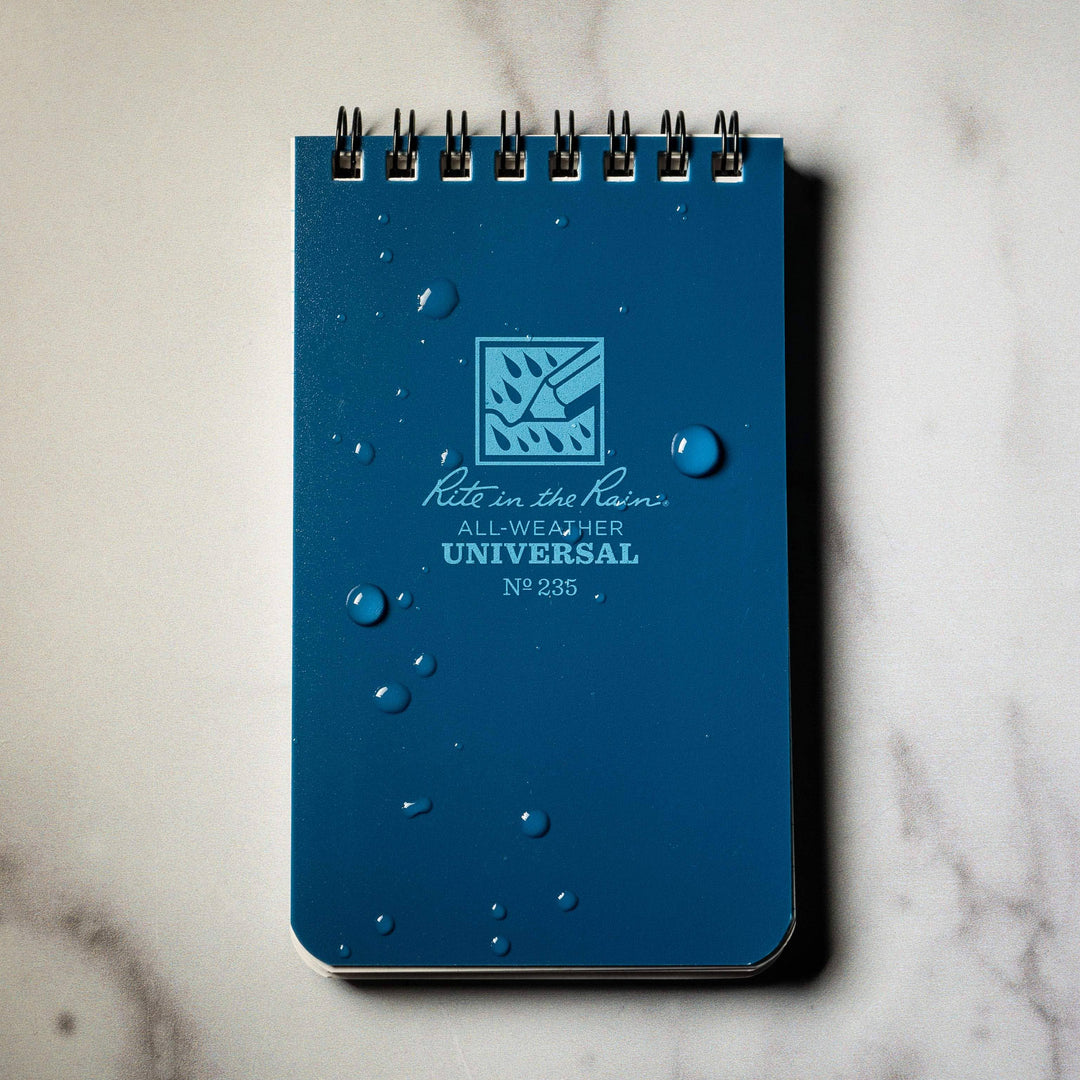 Rite in the Rain 3" x 5" Top Spiral Notebook - Blue