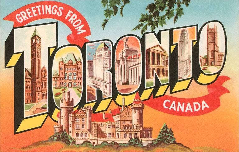 Postcard CN-222 Greetings from Toronto, Canada