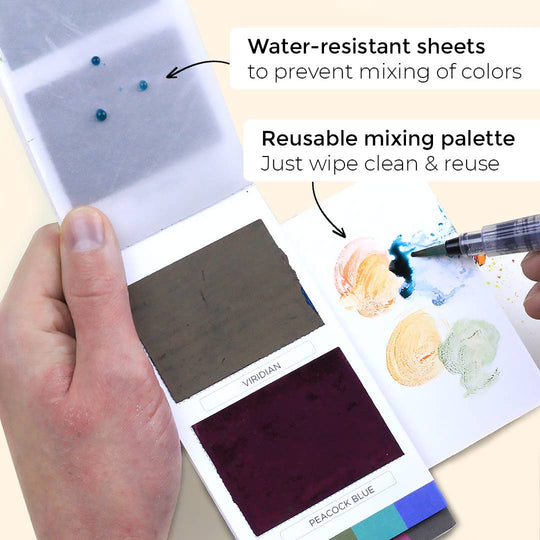 Viviva Colors Metallics Colorsheets- 10 Handmade Watercolors