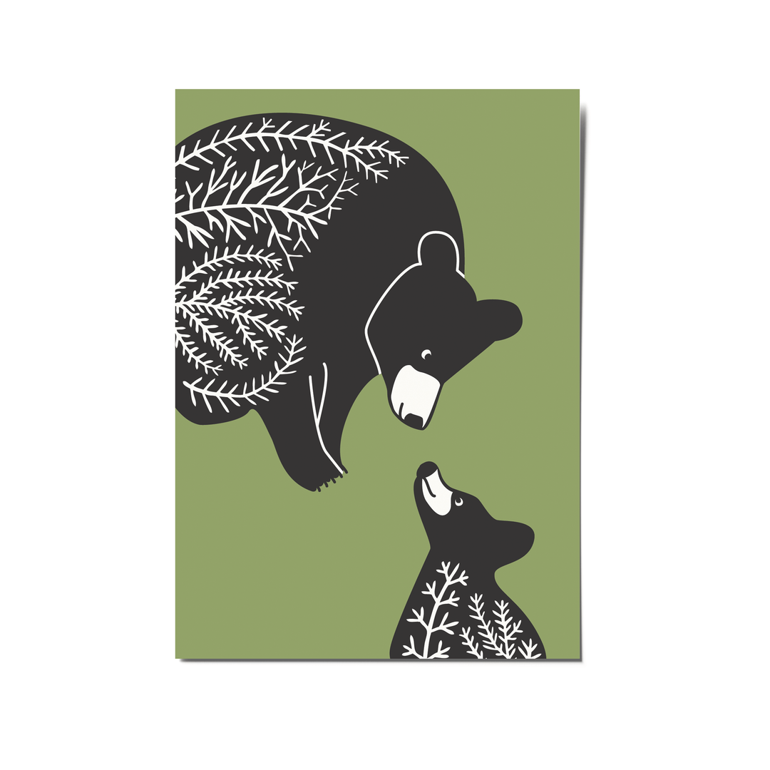 Black Bears Postcard