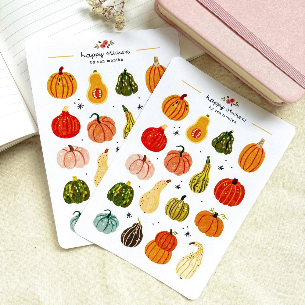 Pumpkins - Sticker Sheet | Fall Decor Planner Gift