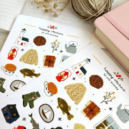 Lighthouse Keeper - Sticker Sheet | Coastal Planner Stickers
