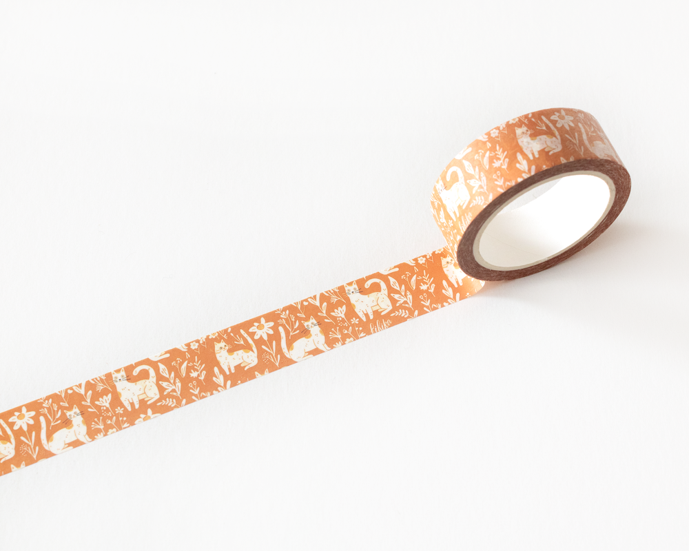 Woodland Cat Washi Tape