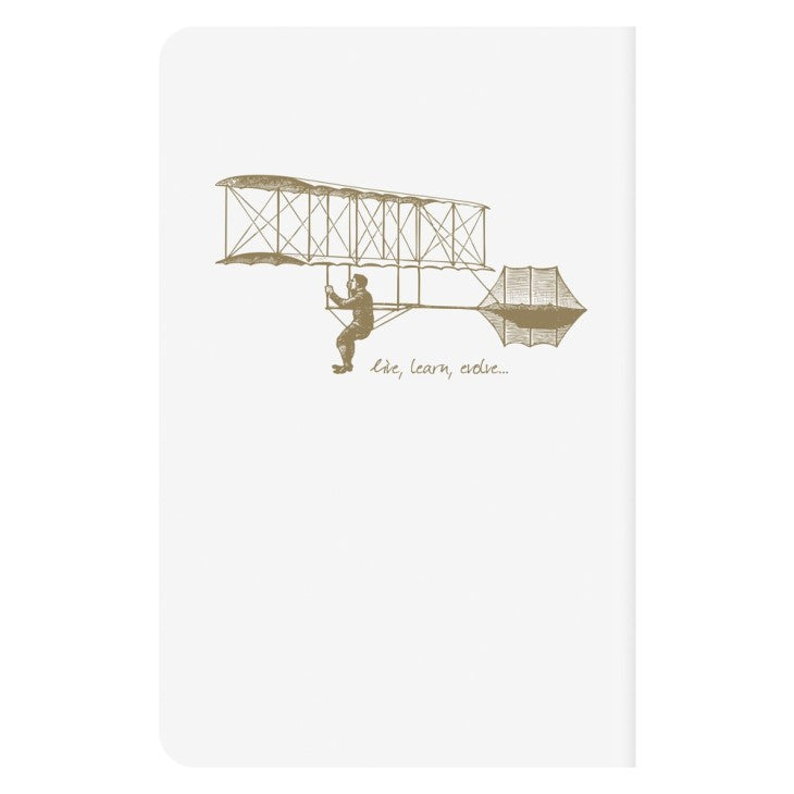 Clairefontaine Flying Spirit Notebook 9cm X 14 cm - White