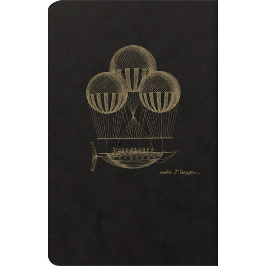 Clairefontaine Flying Spirit Notebook 11cm X 117 cm- Black