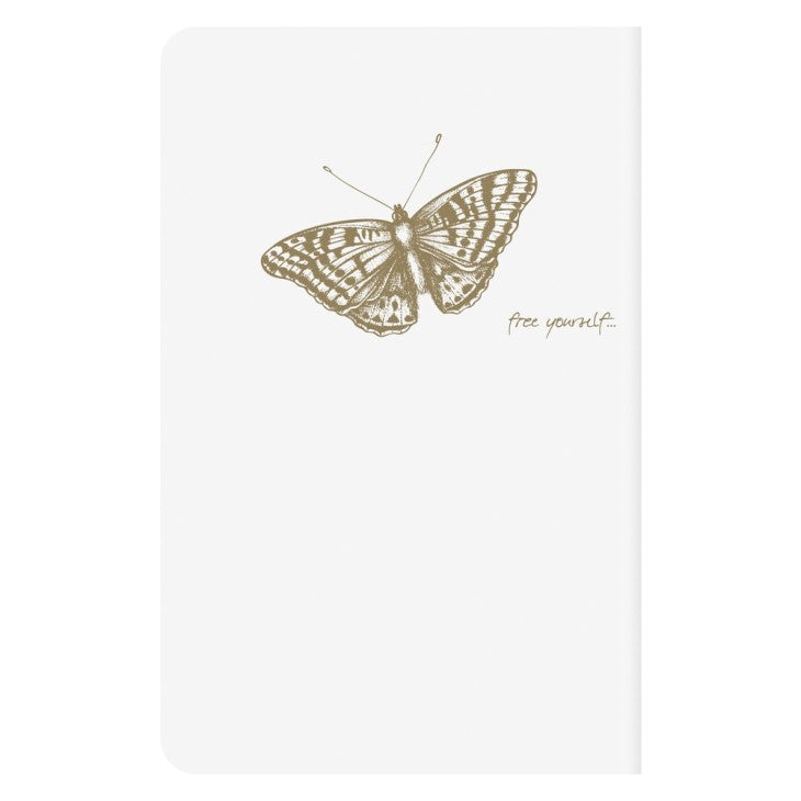 Clairefontaine Flying Spirit Notebook 9cm X 14 cm - White