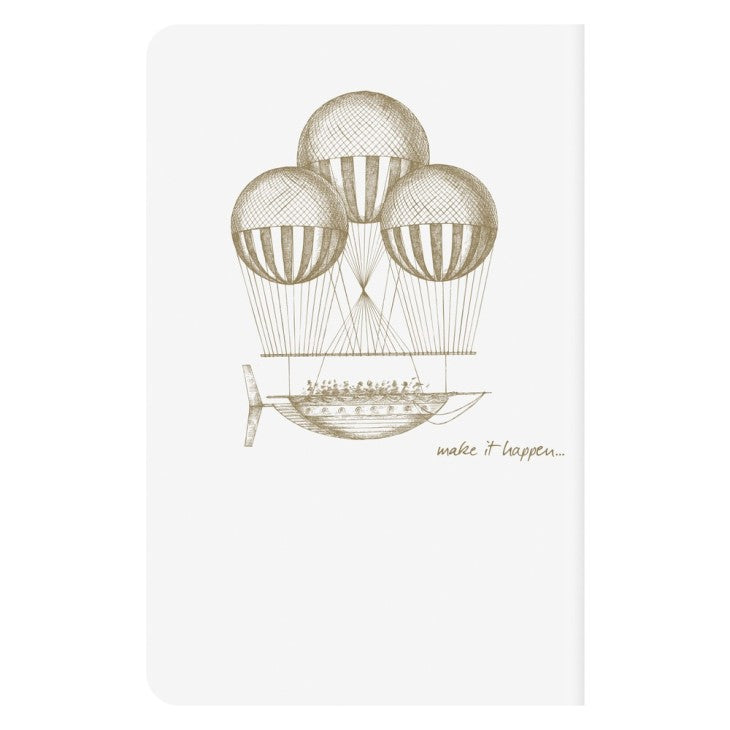 Clairefontaine Flying Spirit Notebook 9cm X 14 cm - White