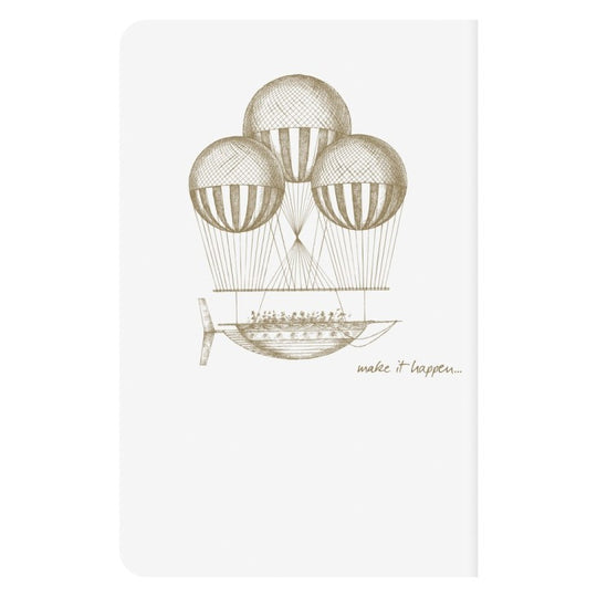 Clairefontaine Flying Spirit Notebook 9cm X 14 cm - White