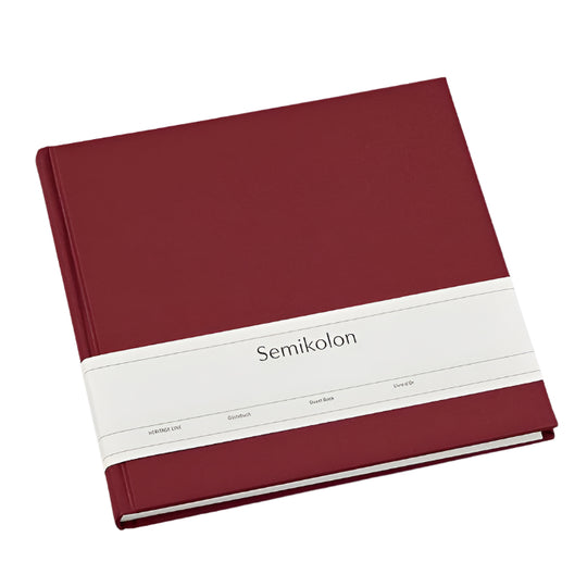 Semikolon Guest Book Burgundy