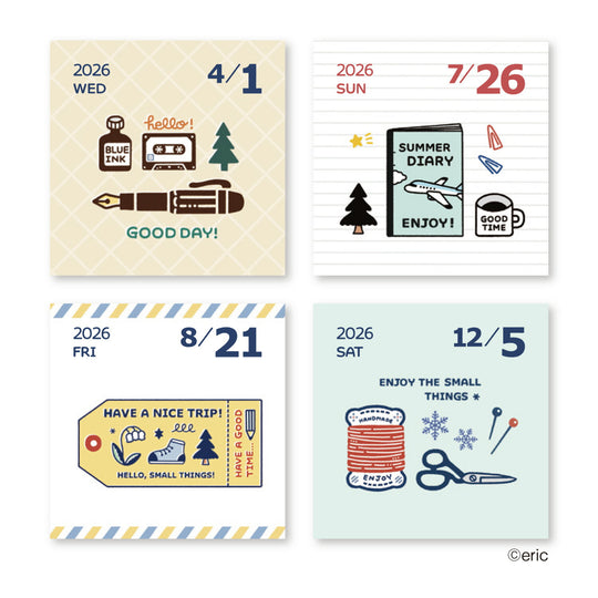 Shinnippon  Eric Small Things Day-by-Day Square Calendar