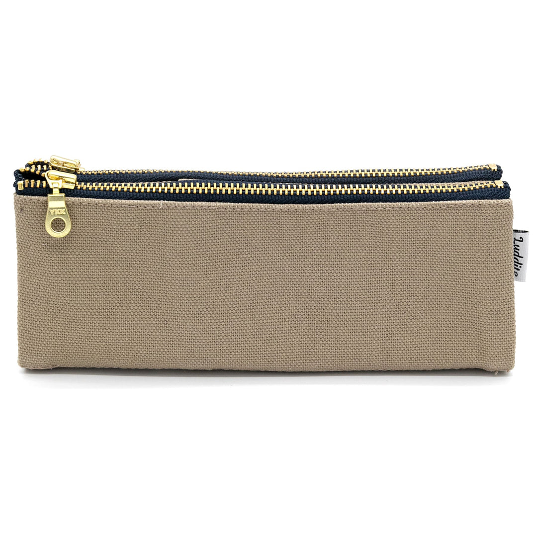 Luddite Canvas Pen/Pencil Case- Beige