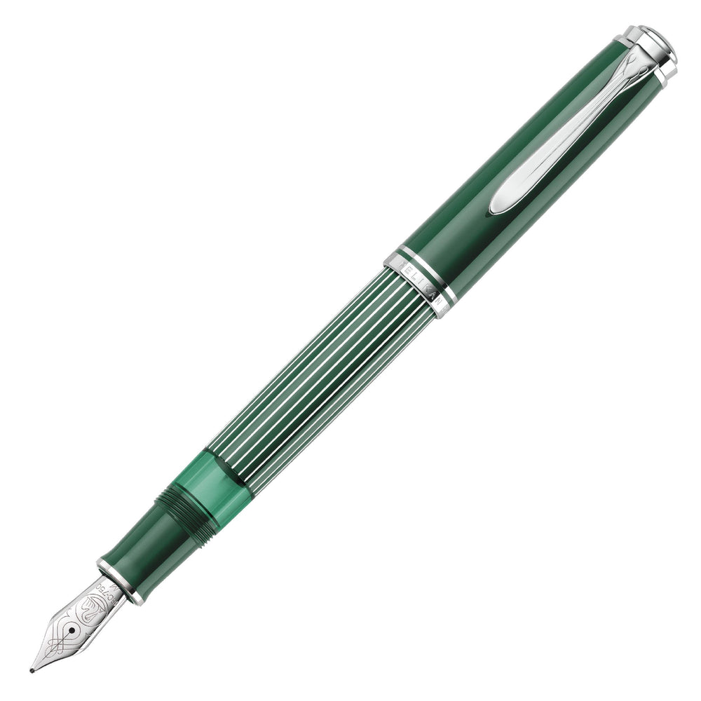 Pelikan │  Souverän® Fountain Pen M815 Metal Striped Green