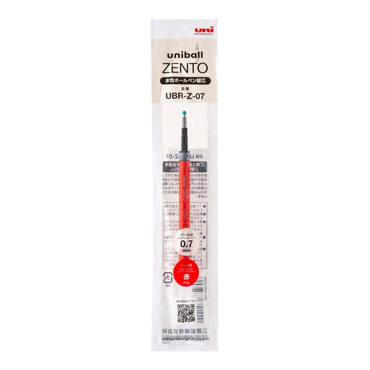 Uniball Zento Gel Pen 0.7mm Refill- Red