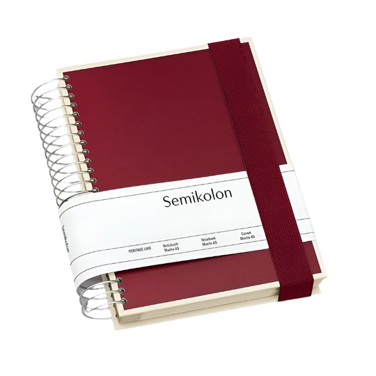 Semikolon Notebook Mucho A5 Burgundy