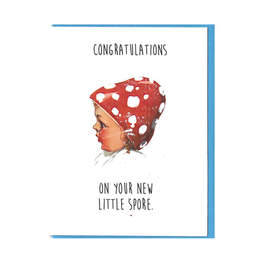 Maggie's Farm Greeting Card- Congratulations on Your Little Spore