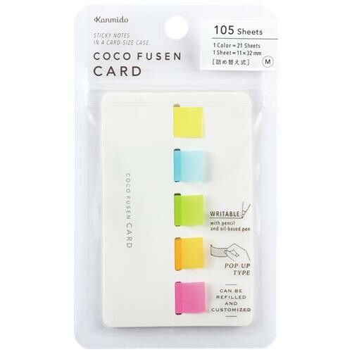 Kanmido Coco Fusen Sticky Notes Card- White