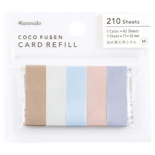 Kanmido Coco Fusen Sticky Note Refill- Dried Flowers Medium